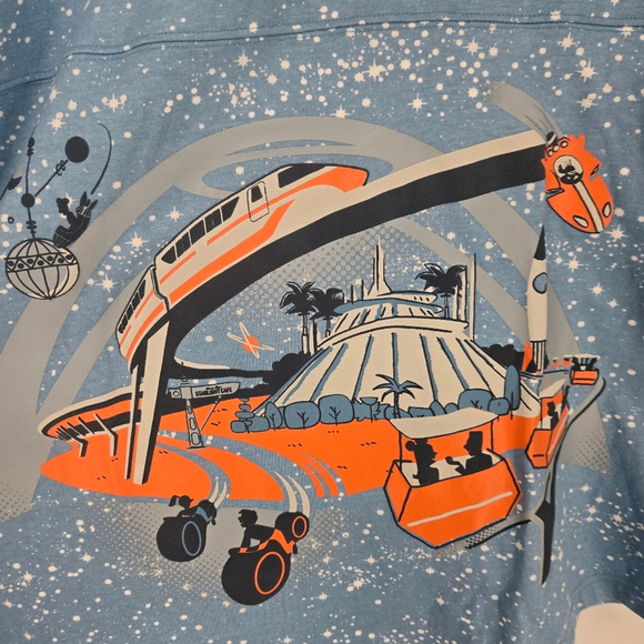 2024 Disney Parks Tomorrowland Blue Spirit Jersey – Magic Kingdom Size Large NWT - Picture 12 of 16